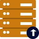 database stack brown icon