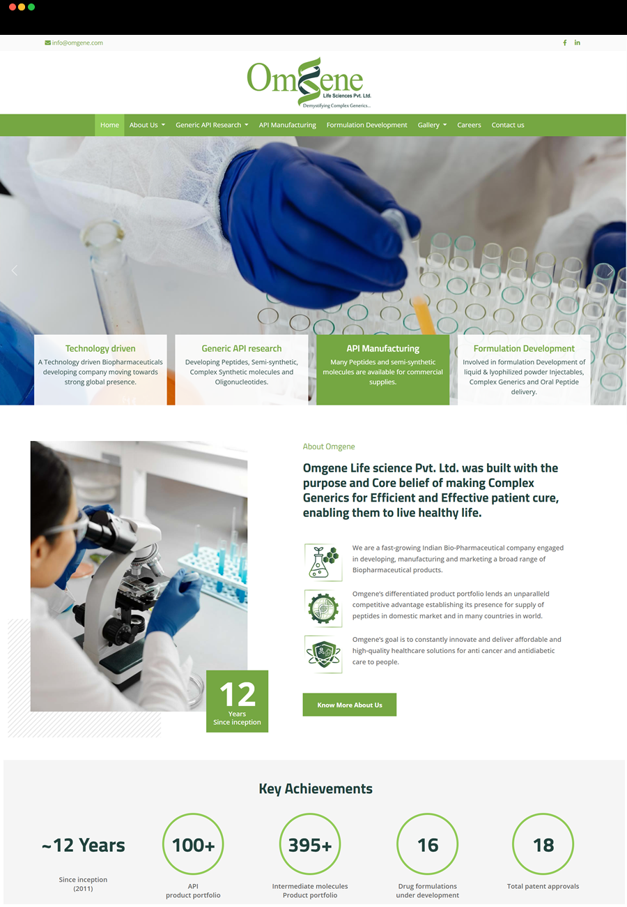 Omgene Website