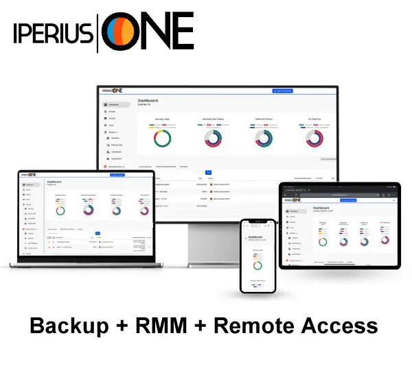 Iperius One RMM Platform Dashboard